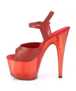 Pleaser Direct Adore 709T Red Matte Platforms Platform Shoes