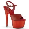 Pleaser Direct Adore 709T Red Matte Platforms Platform Shoes