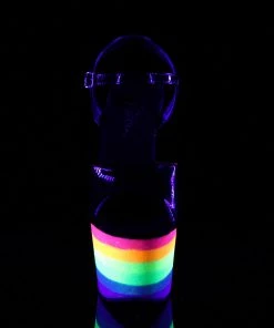 Pleaser Direct Adore 709UVLN Rainbow Platforms