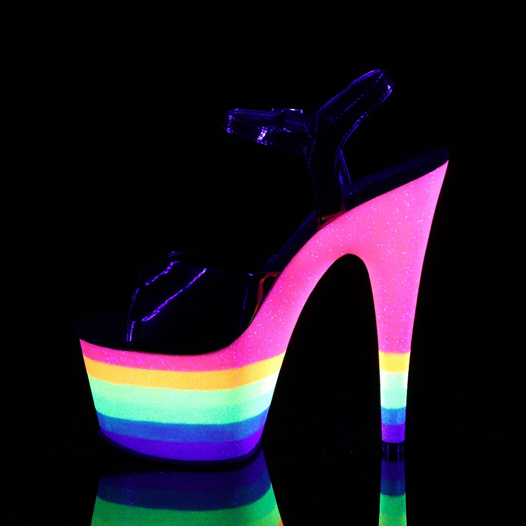 Pleaser Direct Adore 709UVLN Rainbow Platforms 3 Pleaser Direct Adore 709UVLN Rainbow Platforms