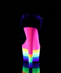 Pleaser Direct Adore 709UVLN Rainbow Platforms 8 Pleaser Direct Adore 709UVLN Rainbow Platforms