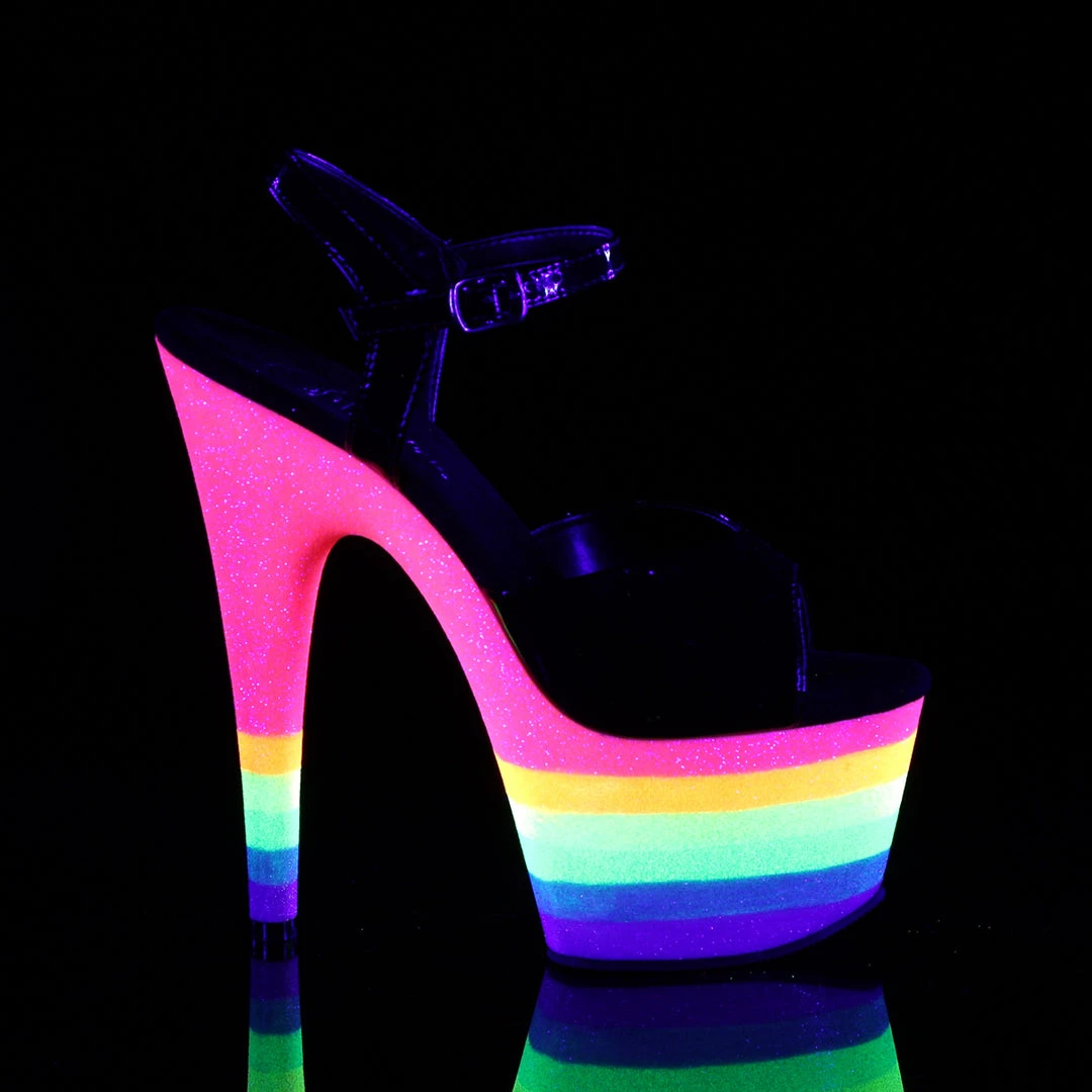 Pleaser Direct Adore 709UVLN Rainbow Platforms 5 Pleaser Direct Adore 709UVLN Rainbow Platforms