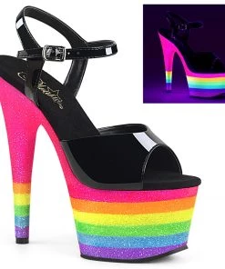 Pleaser Direct Adore 709UVLN Rainbow Platforms