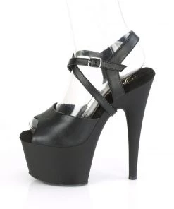 Pleaser Direct Adore 724 Black Faux Leather Platforms 7 Pleaser Direct Adore 724 Black Faux Leather Platforms