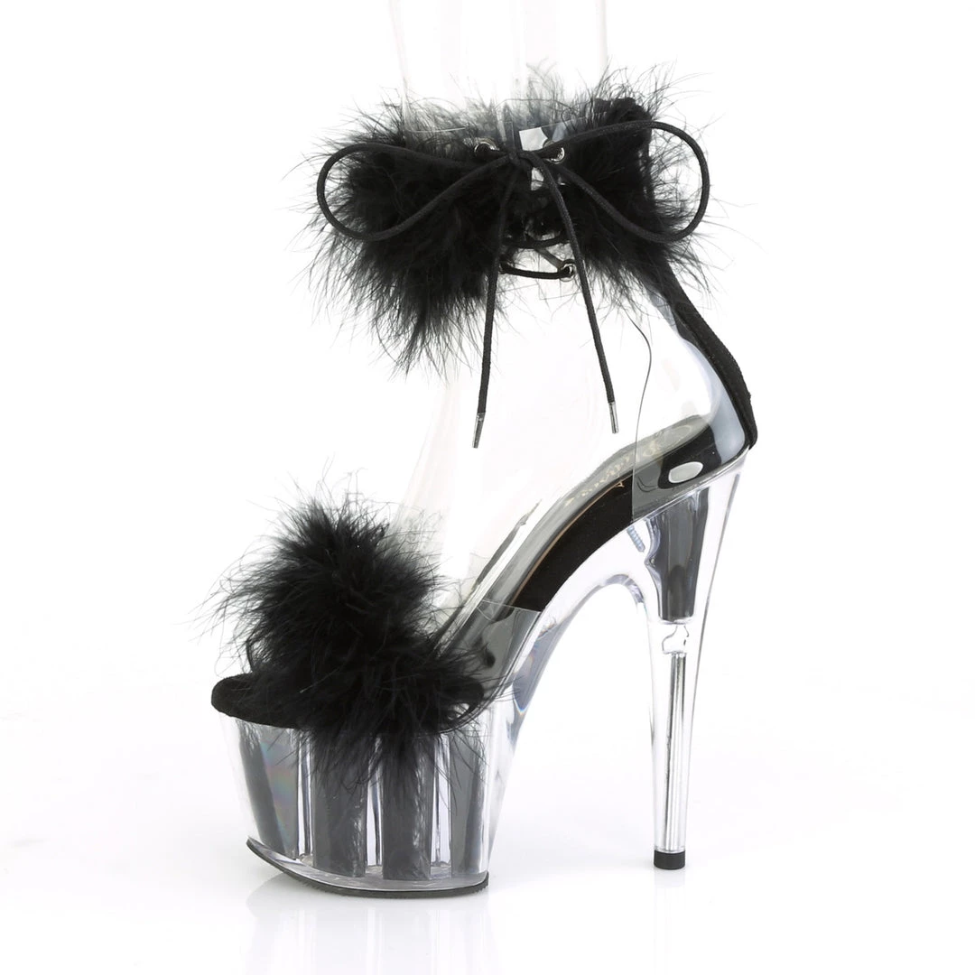 Pleaser Direct Adore 724F Black Marabou Feather Platforms Larger Size Shoes 3 Pleaser Direct Adore 724F Black Marabou Feather Platforms Larger Size Shoes