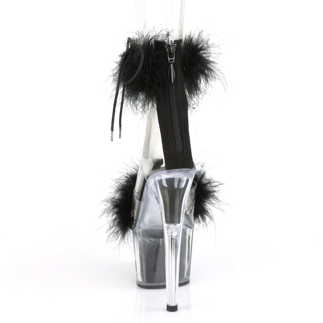 Pleaser Direct Adore 724F Black Marabou Feather Platforms Larger Size Shoes 4 Pleaser Direct Adore 724F Black Marabou Feather Platforms Larger Size Shoes