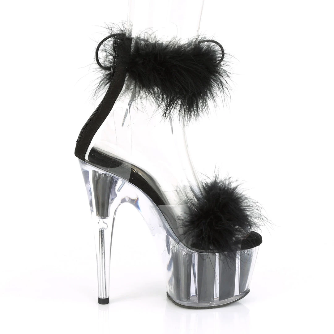 Pleaser Direct Adore 724F Black Marabou Feather Platforms Larger Size Shoes 5 Pleaser Direct Adore 724F Black Marabou Feather Platforms Larger Size Shoes