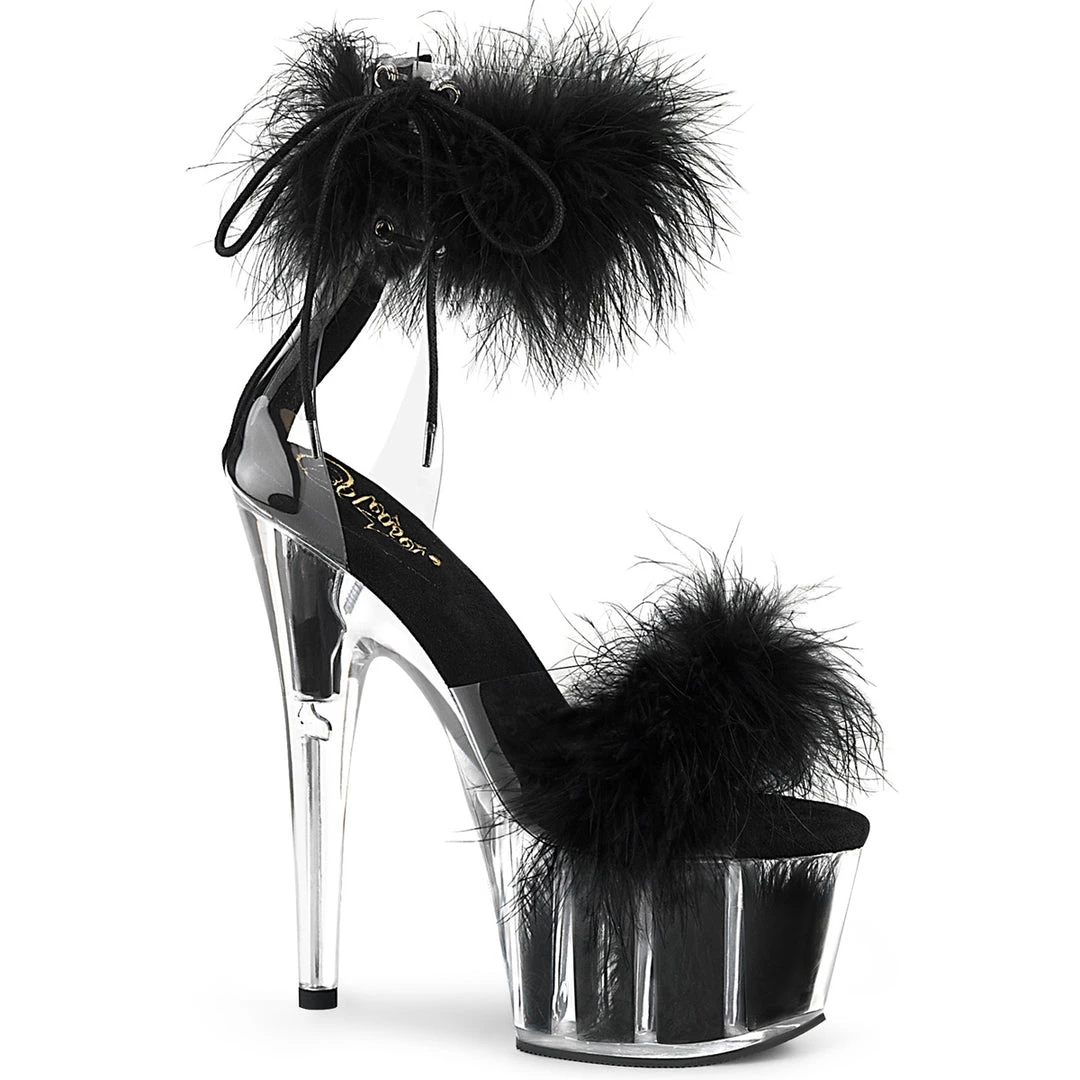 Pleaser Direct Adore 724F Black Marabou Feather Platforms Larger Size Shoes 1 Pleaser Direct Adore 724F Black Marabou Feather Platforms Larger Size Shoes