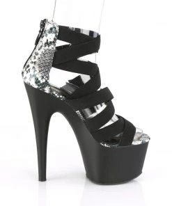 Pleaser Direct Adore 748SP Black Crossover Platforms Platform Shoes