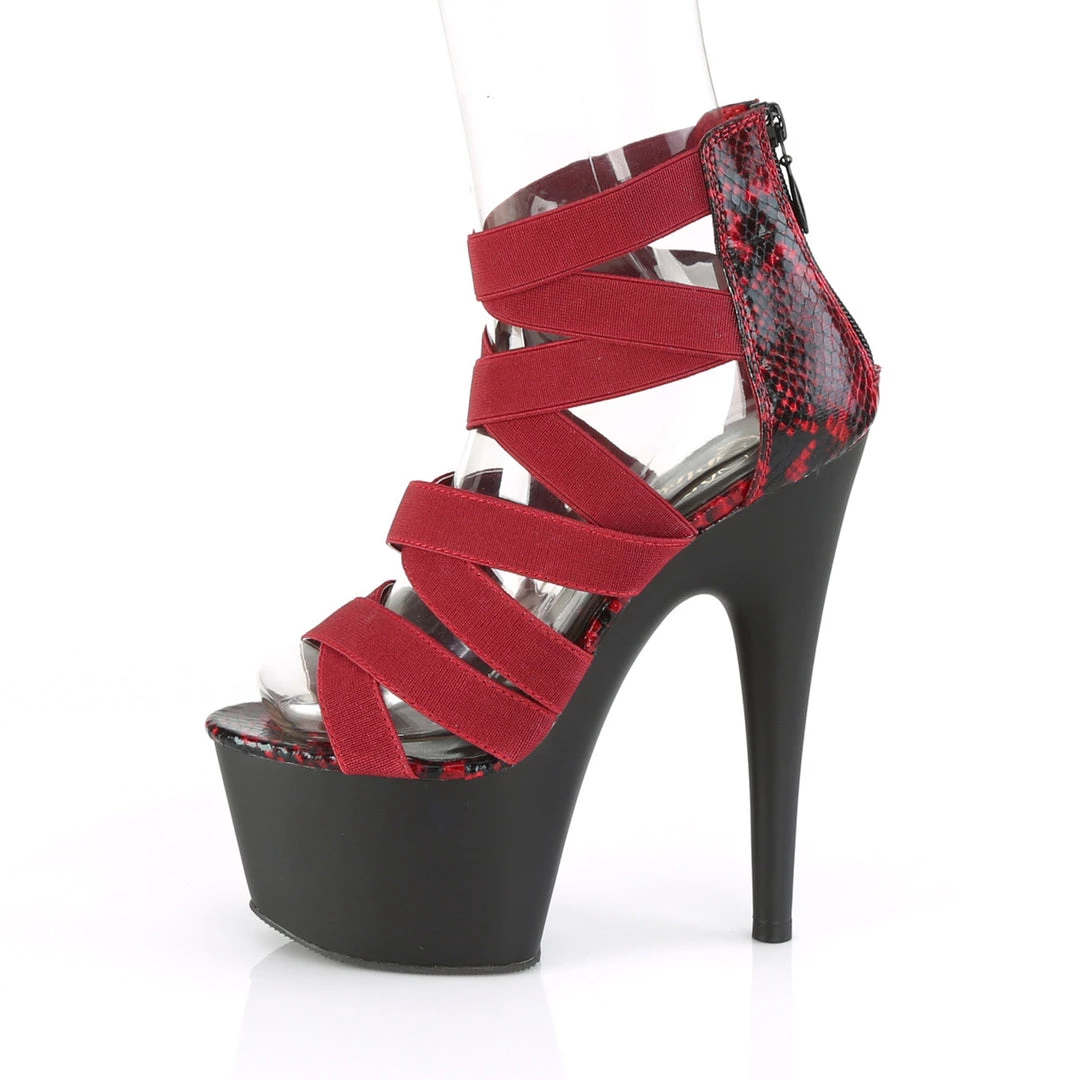 Pleaser Direct Platform Shoes Adore 748SP Burgundy Crossover Platforms 3 Pleaser Direct Platform Shoes Adore 748SP Burgundy Crossover Platforms
