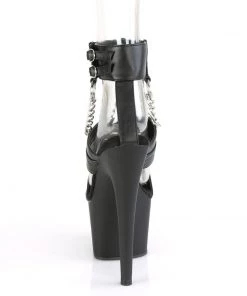 Pleaser Direct Larger Size Shoes Adore 761 Black Chain Platforms