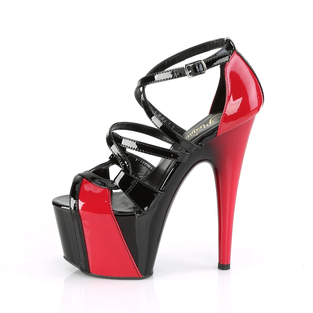 Pleaser Direct Platform Shoes Adore 764 Black And Red Platforms 3 Pleaser Direct Platform Shoes Adore 764 Black And Red Platforms