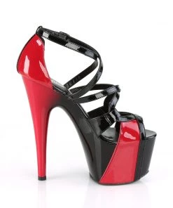 Pleaser Direct Platform Shoes Adore 764 Black And Red Platforms 9 Pleaser Direct Platform Shoes Adore 764 Black And Red Platforms
