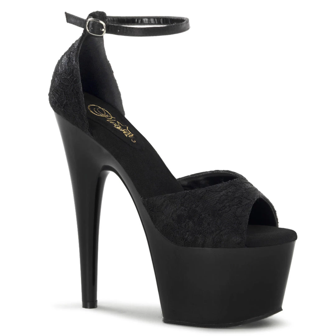 Pleaser Direct Adore 768 Black Platform Sandals 1 Pleaser Direct Adore 768 Black Platform Sandals