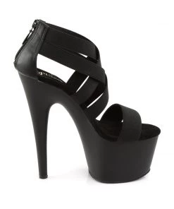 Pleaser Direct Adore 769 Black Patent Strappy Sandals