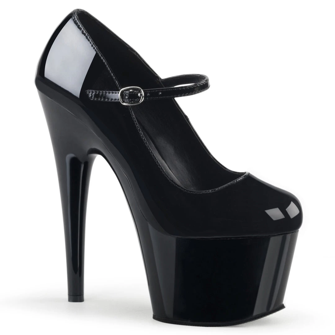 Pleaser Direct Larger Size Shoes Adore 787 Black Patent Mary Jane Platforms 1 Pleaser Direct Larger Size Shoes Adore 787 Black Patent Mary Jane Platforms