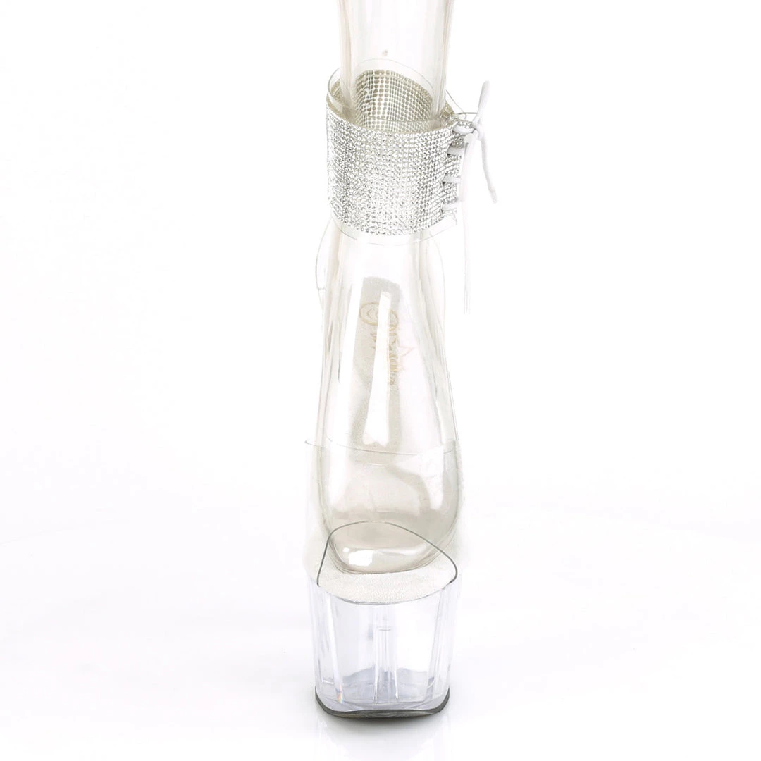 Pleaser Direct Adore 791-2RS Clear Rhinestone Platforms Larger Size Shoes 2 Pleaser Direct Adore 791-2RS Clear Rhinestone Platforms Larger Size Shoes