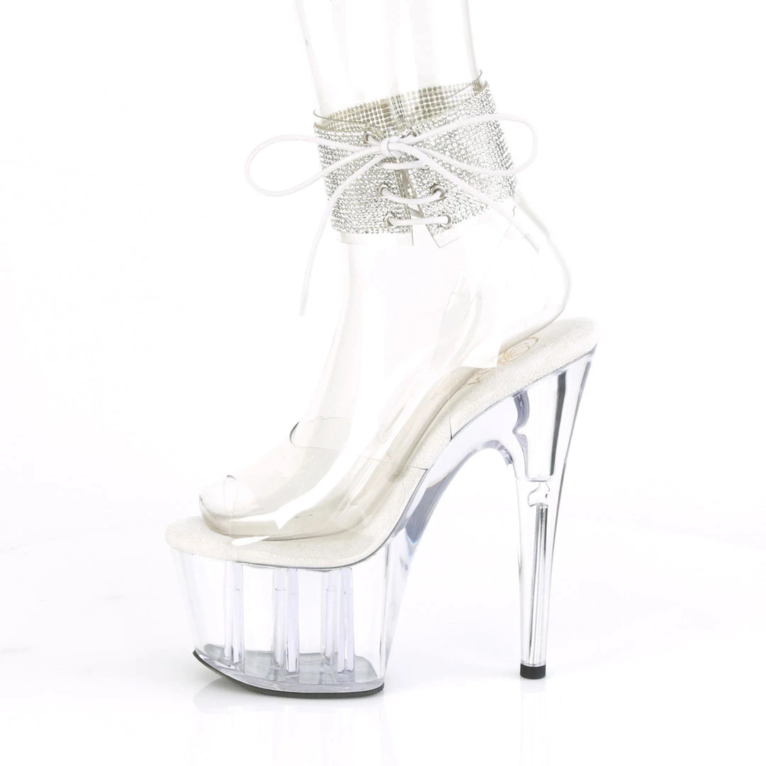 Pleaser Direct Adore 791-2RS Clear Rhinestone Platforms Larger Size Shoes 3 Pleaser Direct Adore 791-2RS Clear Rhinestone Platforms Larger Size Shoes