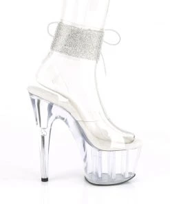 Pleaser Direct Adore 791-2RS Clear Rhinestone Platforms Larger Size Shoes 9 Pleaser Direct Adore 791-2RS Clear Rhinestone Platforms Larger Size Shoes