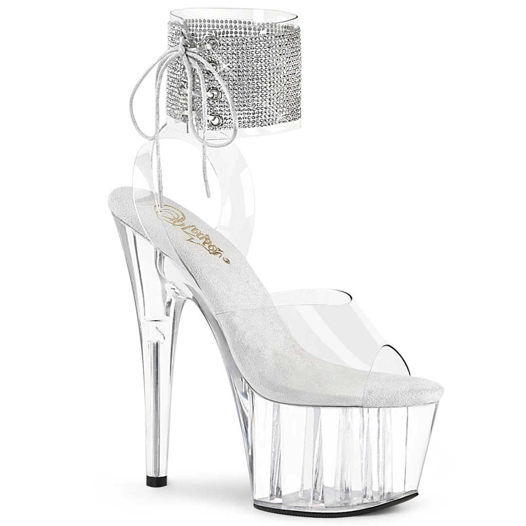 Pleaser Direct Adore 791-2RS Clear Rhinestone Platforms Larger Size Shoes 1 Pleaser Direct Adore 791-2RS Clear Rhinestone Platforms Larger Size Shoes
