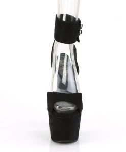 Pleaser Direct Adore 791FS Black Faux Suede Platforms Platform Shoes