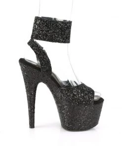 Pleaser Direct Adore 791LG Black Glitter Platforms 9 Pleaser Direct Adore 791LG Black Glitter Platforms