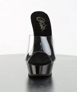 Pleaser Direct Larger Size Shoes Allure 601 Black Patent Platform Heels