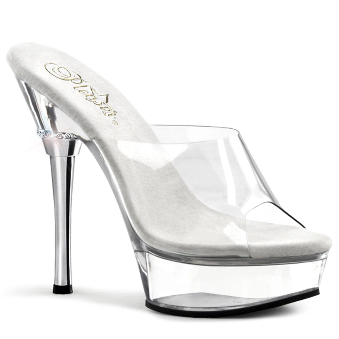 Pleaser Direct Larger Size Shoes Allure 601 Clear Patent Platform Heels 1 Pleaser Direct Larger Size Shoes Allure 601 Clear Patent Platform Heels