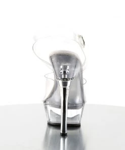 Pleaser Direct Larger Size Shoes Allure 608 Clear Platform Heels