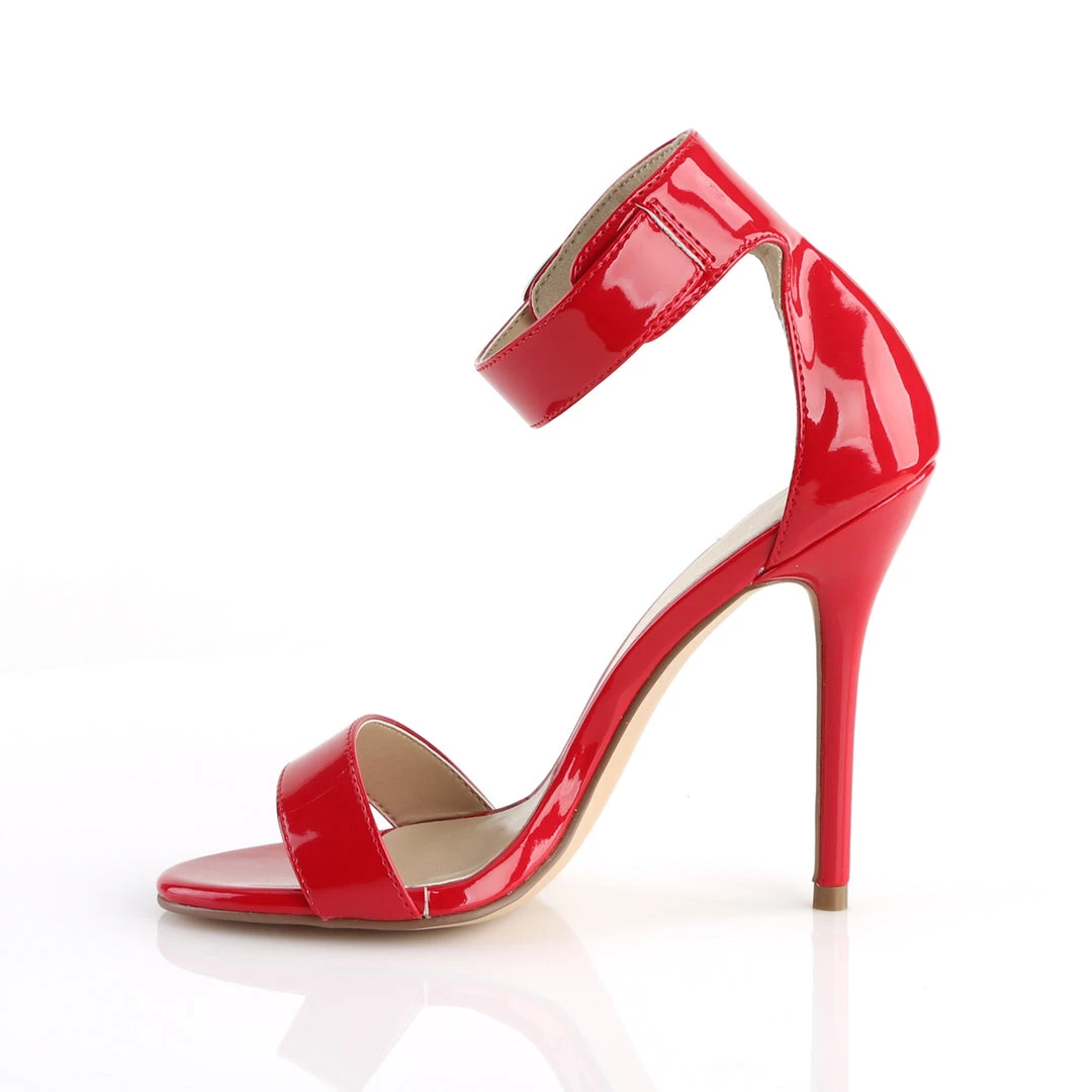Pleaser Direct Amuse 10 Red Patent Ankle Strap Sandals Larger Size Shoes 3 Pleaser Direct Amuse 10 Red Patent Ankle Strap Sandals Larger Size Shoes
