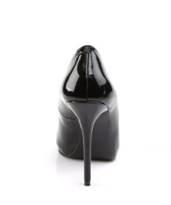 Pleaser Direct Amuse 20 Black Patent Court Shoes