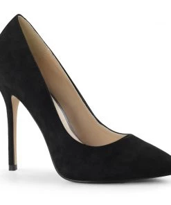 Pleaser AMUSE 20 Black 5" Heel Larger Size Shoes