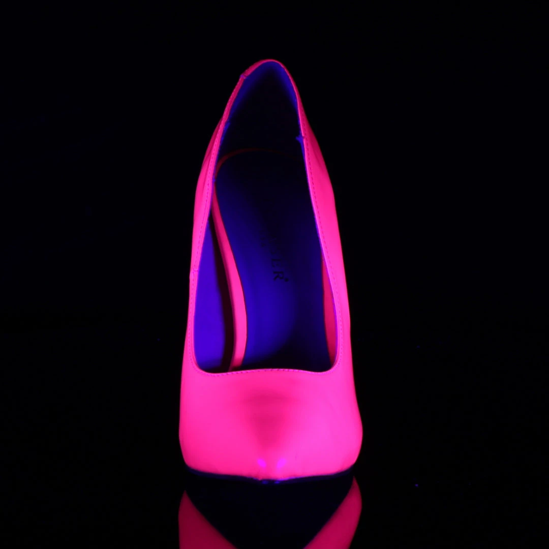 Pleaser Direct Amuse 20 Neon Fuchsia Patent Hidden Platform Court Stiletto Heels 2 Pleaser Direct Amuse 20 Neon Fuchsia Patent Hidden Platform Court Stiletto Heels