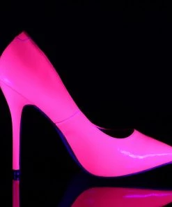 Pleaser Direct Amuse 20 Neon Fuchsia Patent Hidden Platform Court Stiletto Heels 9 Pleaser Direct Amuse 20 Neon Fuchsia Patent Hidden Platform Court Stiletto Heels