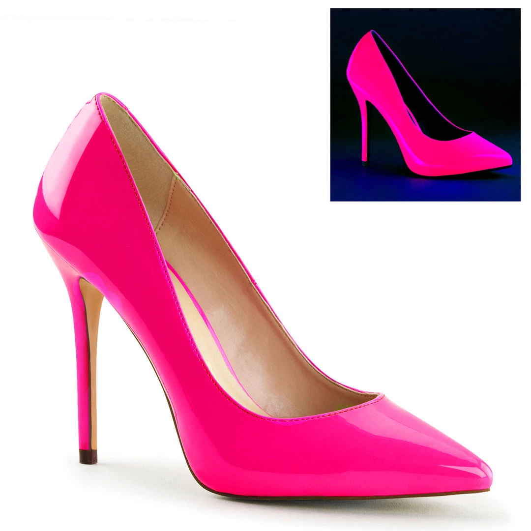 Pleaser Direct Amuse 20 Neon Fuchsia Patent Hidden Platform Court Stiletto Heels 1 Pleaser Direct Amuse 20 Neon Fuchsia Patent Hidden Platform Court Stiletto Heels