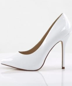 Pleaser Direct Larger Size Shoes Amuse 20 White Patent Hidden Platform Court Stiletto Heels 7 Pleaser Direct Larger Size Shoes Amuse 20 White Patent Hidden Platform Court Stiletto Heels