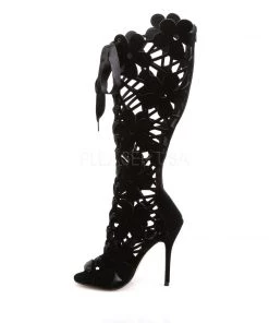 Pleaser Direct Amuse 2020 Black Velvet Boots 7 Pleaser Direct Amuse 2020 Black Velvet Boots
