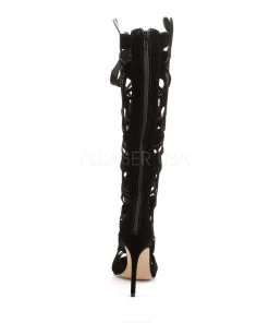 Pleaser Direct Amuse 2020 Black Velvet Boots 8 Pleaser Direct Amuse 2020 Black Velvet Boots