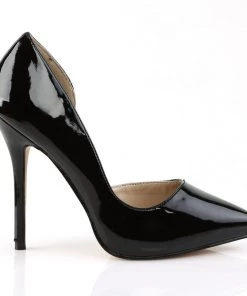 Pleaser Direct Amuse 22 Black Patent D'Orsay Stilettos Larger Size Shoes 9 Pleaser Direct Amuse 22 Black Patent D'Orsay Stilettos Larger Size Shoes