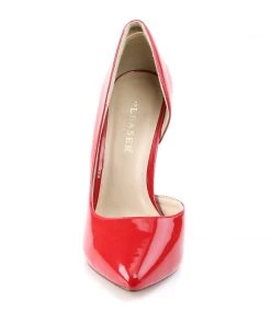 Pleaser Direct Amuse 22 Red Patent D'Orsay Stilettos