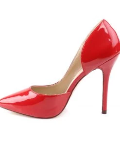 Pleaser Direct Amuse 22 Red Patent D'Orsay Stilettos 7 Pleaser Direct Amuse 22 Red Patent D'Orsay Stilettos