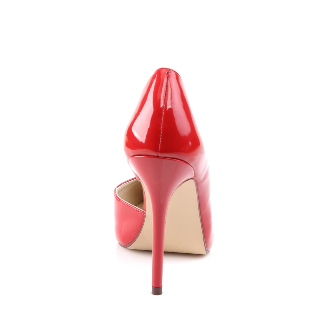 Pleaser Direct Amuse 22 Red Patent D'Orsay Stilettos 4 Pleaser Direct Amuse 22 Red Patent D'Orsay Stilettos