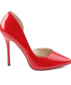 Pleaser Direct Amuse 22 Red Patent D'Orsay Stilettos 9 Pleaser Direct Amuse 22 Red Patent D'Orsay Stilettos