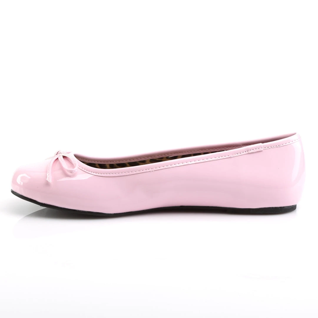 Pleaser Direct Anna 01 Pink Patent Ballet Flats Larger Size Shoes 3 Pleaser Direct Anna 01 Pink Patent Ballet Flats Larger Size Shoes