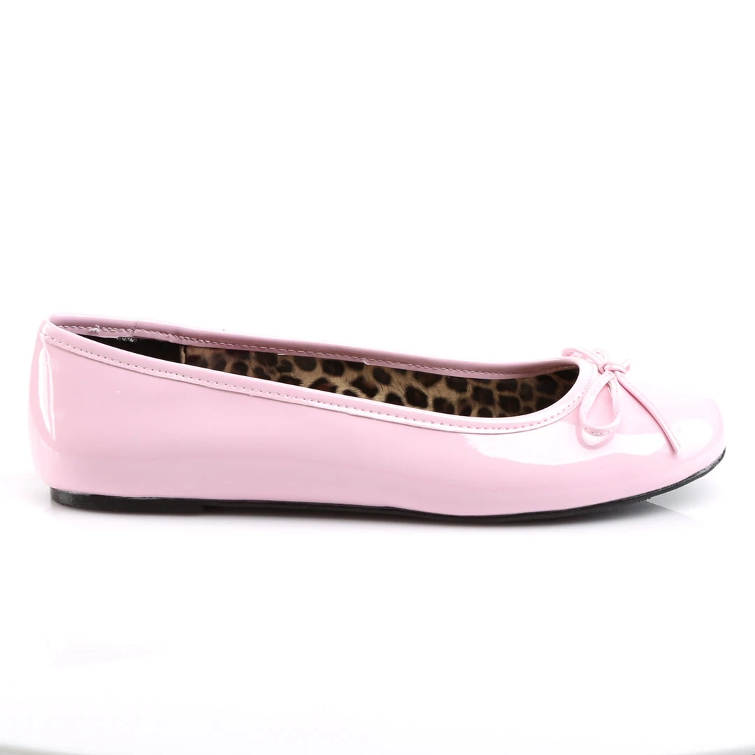 Pleaser Direct Anna 01 Pink Patent Ballet Flats Larger Size Shoes 5 Pleaser Direct Anna 01 Pink Patent Ballet Flats Larger Size Shoes
