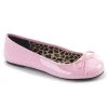 Pleaser Direct Anna 01 Pink Patent Ballet Flats Larger Size Shoes