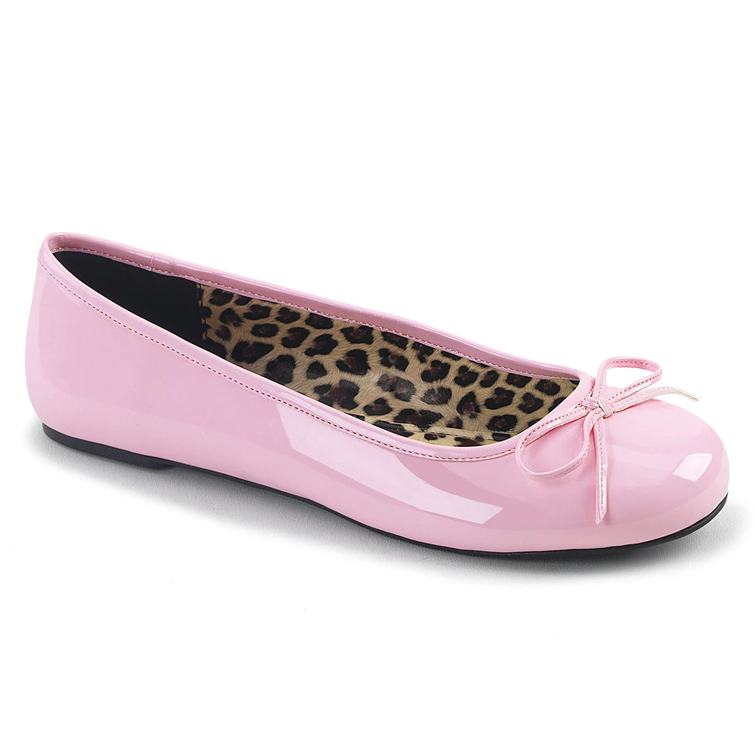 Pleaser Direct Anna 01 Pink Patent Ballet Flats Larger Size Shoes 1 Pleaser Direct Anna 01 Pink Patent Ballet Flats Larger Size Shoes