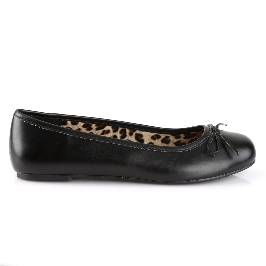 Pleaser Direct Larger Size Shoes Anna 01 Black Matte Ballet Flats 5 Pleaser Direct Larger Size Shoes Anna 01 Black Matte Ballet Flats