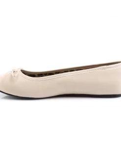 Pleaser Direct Larger Size Shoes Anna 01 Nude Patent Ballet Flats 7 Pleaser Direct Larger Size Shoes Anna 01 Nude Patent Ballet Flats