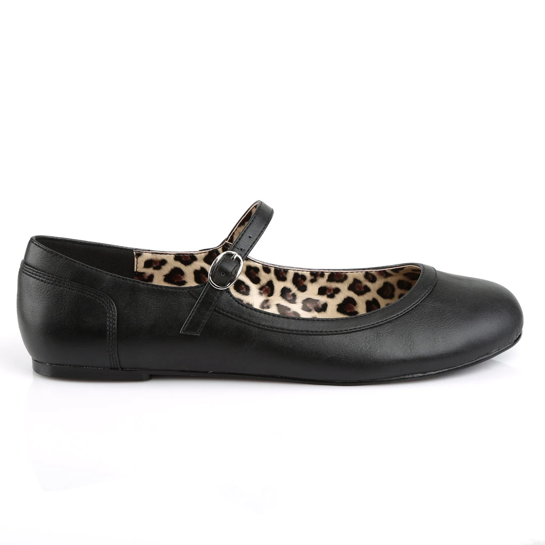 Pleaser Direct Anna 02 Black Matte Mary Jane Flats 5 Pleaser Direct Anna 02 Black Matte Mary Jane Flats